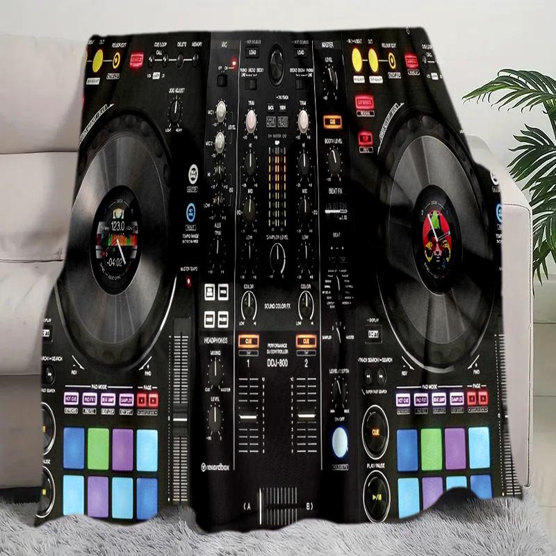 Dj Turntable Blanket Soft Comfortable All Seasons Perfect Sofa Office Naps Trips Birthday Gift Christmas Present
