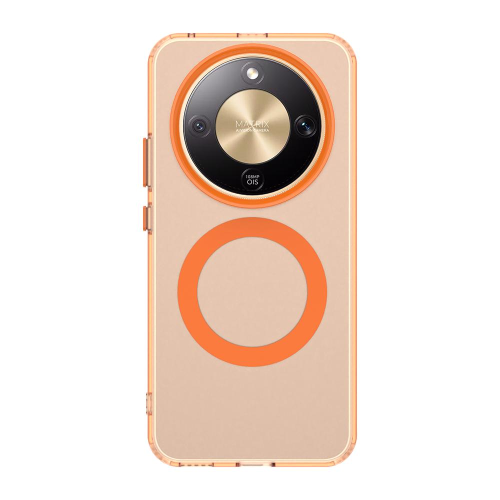 

Frosted Clear Phone Case for Honor Magnic 300 400 6 7 X50 X60 X70 X8C X9B X9C X9D Pro Lite Slim Protective Candy Magnetic Cover HONOR 400 помаранчевий