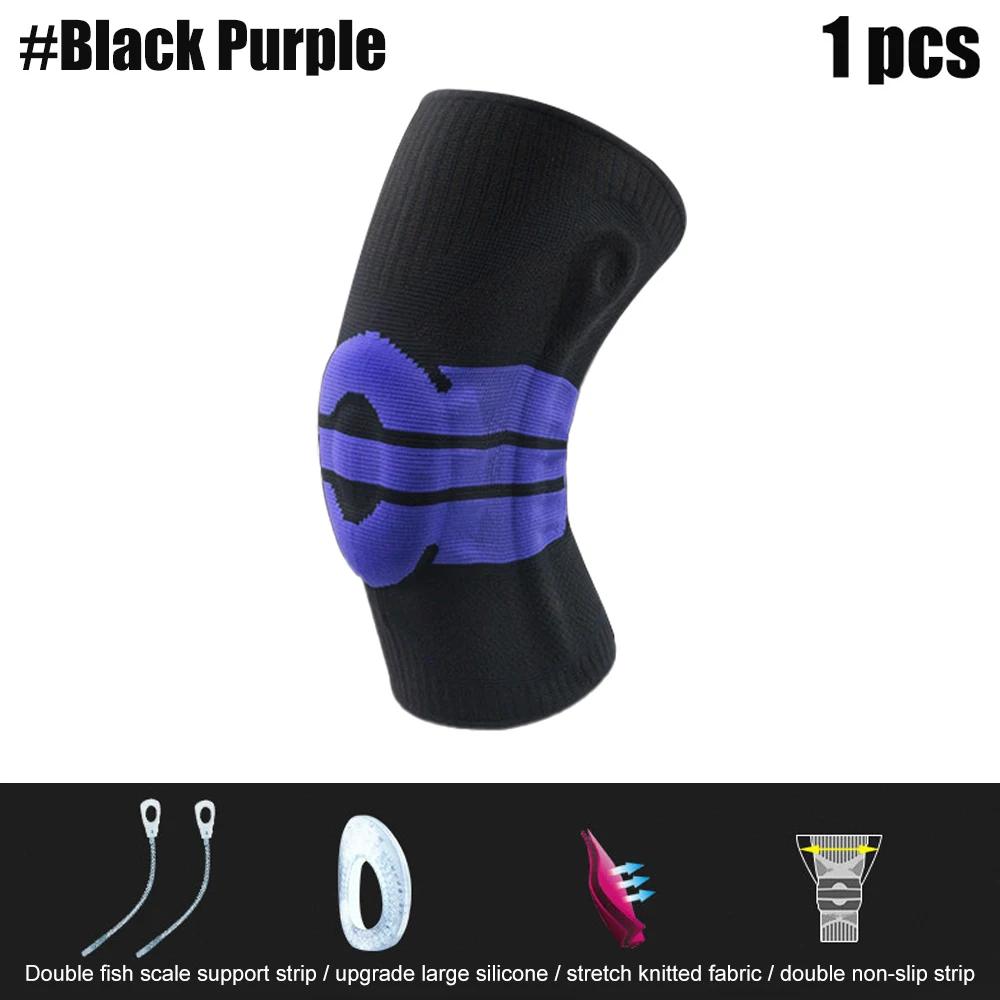 Silicone Full Knee Brace Strap Patella Medial Support Dropshipping Compression Protection Sports Fitness Pads Running Basketball