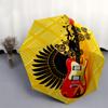 Electric Guitar with Wings: Musical Artwork StickerUmbrella, Portable 3-Fold Compact Umbrella for Men & Women Gift