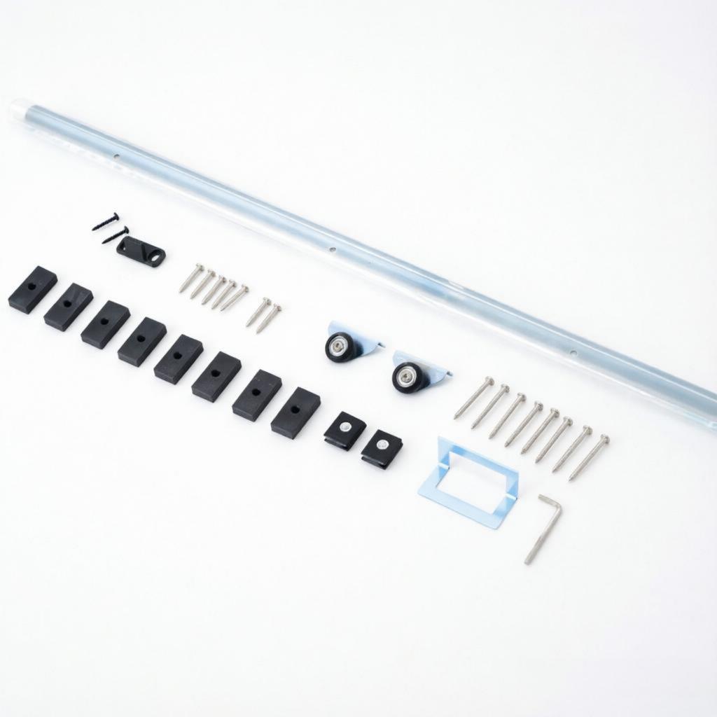 Modern Door Fitting, Sliding Door Fitting Set, Complete Assembly Set, High-Quality Sliding Door System (only with Sliding Door Kit)