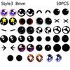 25Pairs 6/8/10mm Doll Glass Eye Round Dragon Cat Eyes In Pairs Flatback Cabochons Decoration Keychain DIY Accessories