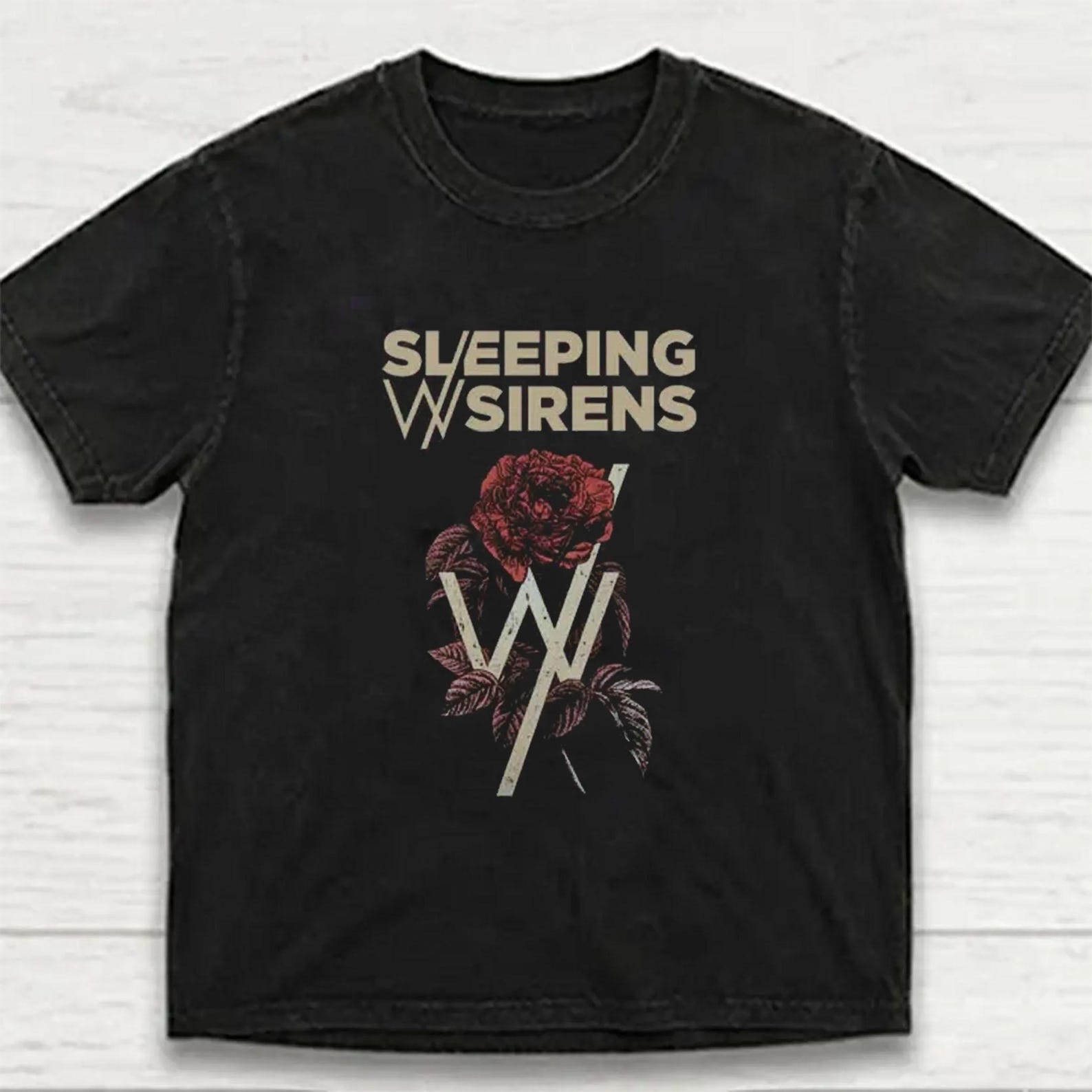 Sleeping With Sirens , T shirt with a worn look, Unisex,collection 4XL