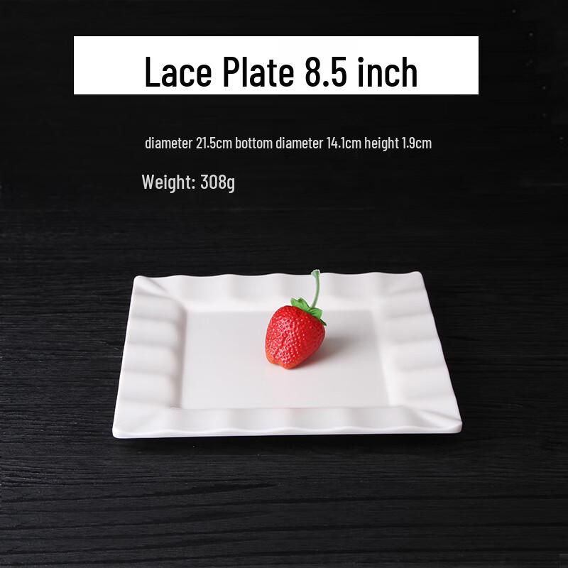 Qianxing A8 White Melamine Dinner Plates