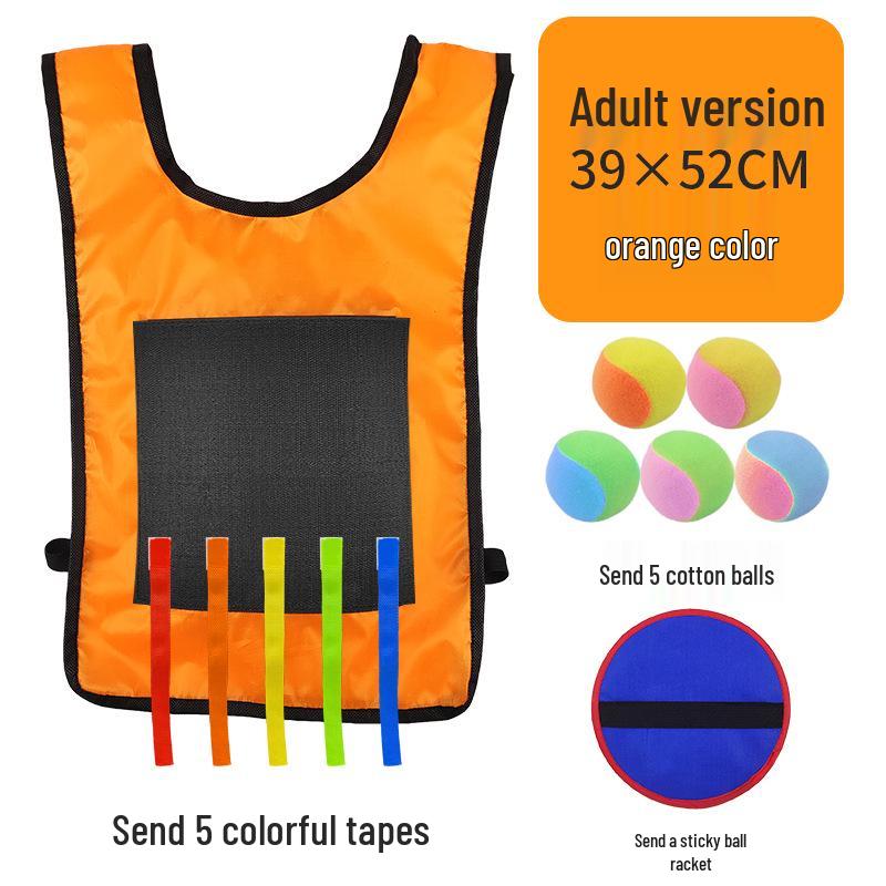 Children's Sticky Ball Dodgeball Vest for Outdoor Parent-Child Games