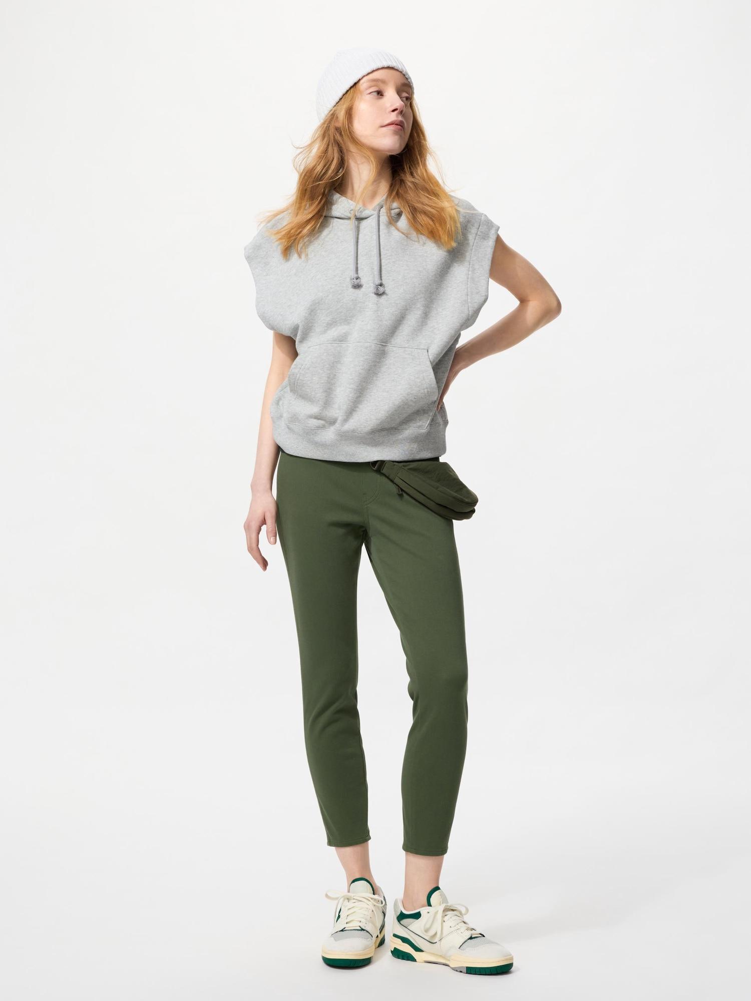 

Uniqlo Japan Ultra Stretch Cropped Legging Pants 57 OLIVE/XXL