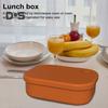Silicone Lunch Box with Multi-compartments Leak-Proof BPA Free Food Storage Container Microwave/Oven/Freezer Safe Bento Box for Work Travel Picnic