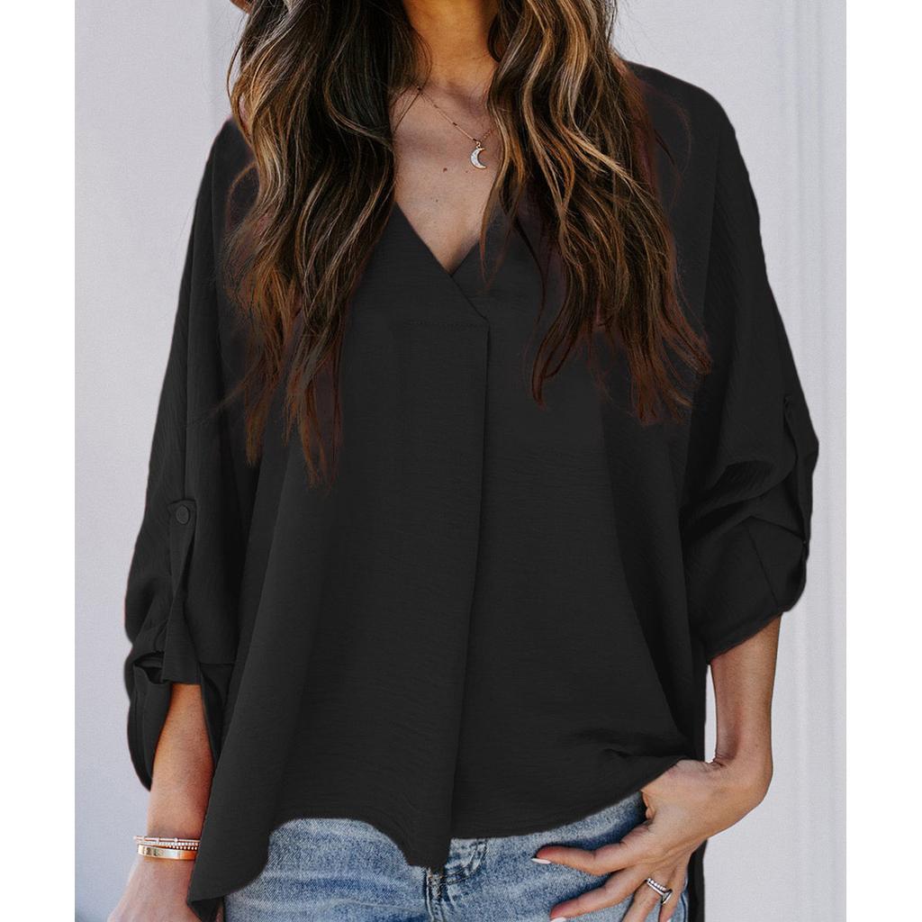 Solid Casual Loose Blouses For Women Fashion Autumn Vintage Women's Oversized Shirts And Blouses Elegant Youth Female Tops Plus Size
