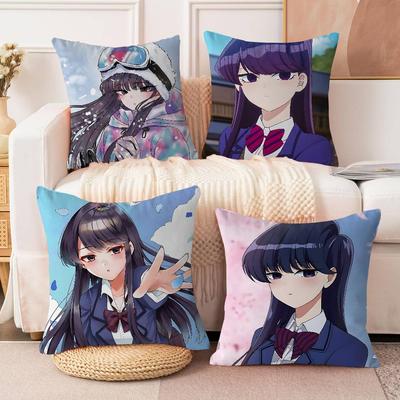 Anime Komi Can T Communicate Pillowcases Home Bedding Decorative Pillow Cover Wedding Super Soft Pillow Case