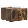 Wall Mounted Nightstand Smoked Oak 33 X 34.5 X 20 Cm