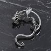 Retro Style Ear Cuff, Realistic Dragon Scale Design Ear Clip, Punk Style 3D Wings Claws Earring, Electroplated Ear Cuff for Daily Life Parties