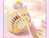 Dopamine Cartoon USB Rechargeable Silent Mini Handheld Fan with Long Battery Life