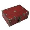 Wooden Jewelry Box Retro Large Capacity Durable Wood Multi Purpose Large Jewelry Box with Lock for
