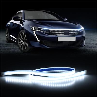 Night Knight Led Car Daytime Running Lights Strip Universal DRL Car Engine Cover Decoration Hood Light Bar Flexible Auto Headlights 12V