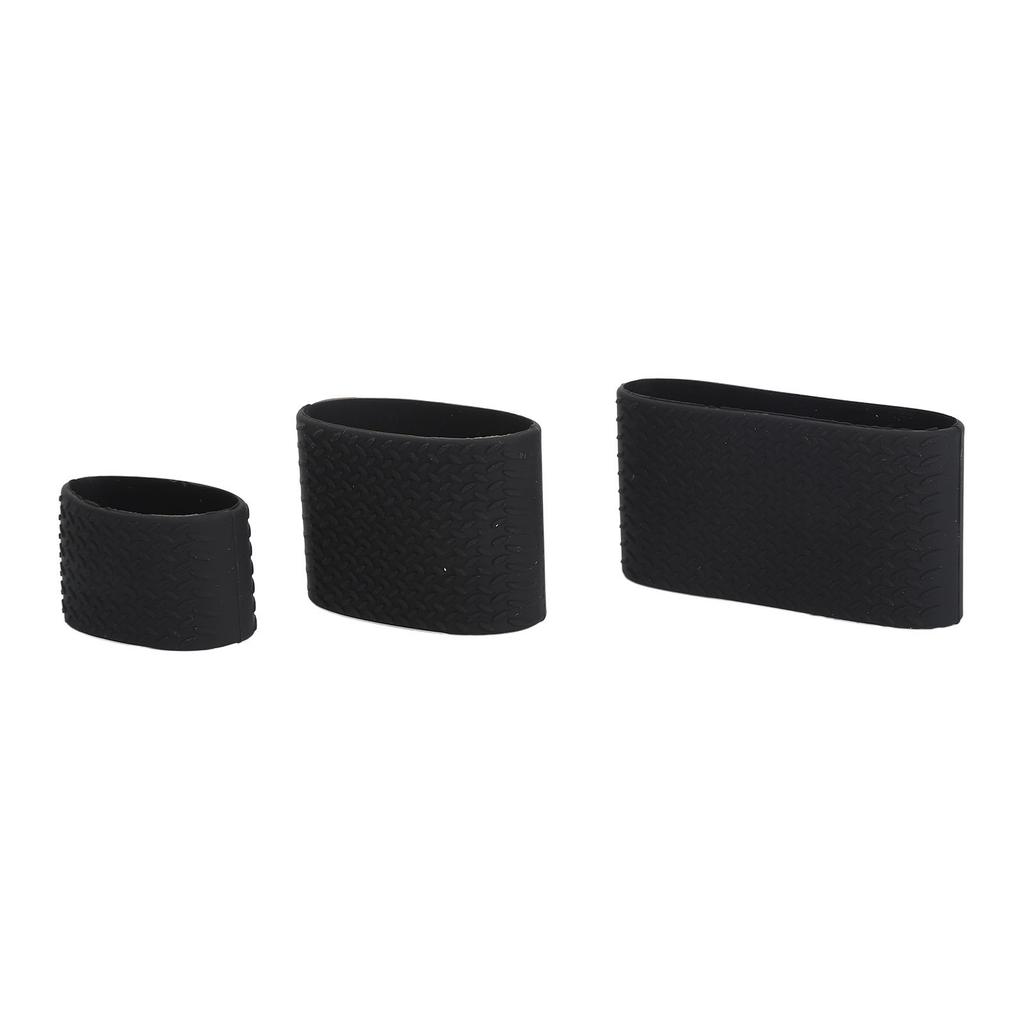 3pcs Clipper Bands Heat Resistant Anti Slip Silicone Clipper Elastic Bands for Barber Shop