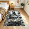2pac Customized Name Floor Mat Perfect for Dining Room Kitchen Bedrooms Dormitory Antislip Carpet Anime Office Decor Perfect Gift for Friends & Family