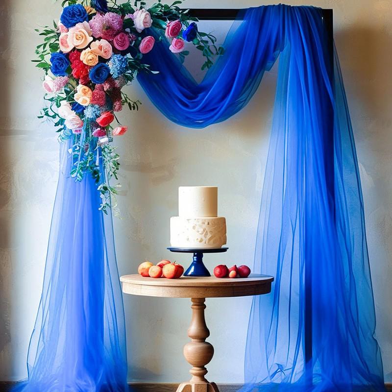Tenda Esterna per Celebrazione Matrimonio - Garza a Rete per Decorazioni Festa