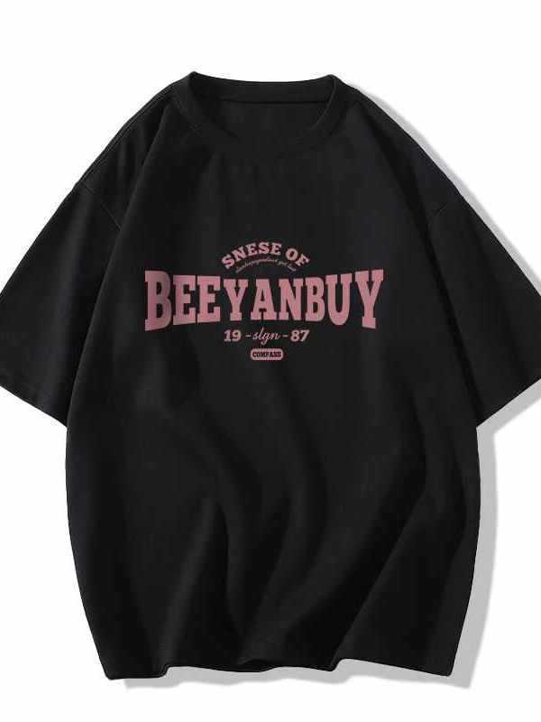 Unisex Pure Cotton Loose Fit Retro T-Shirt for Men, Women, and Plus-Size Chubby Individuals - Trendy Half Sleeve Couple Outfit.