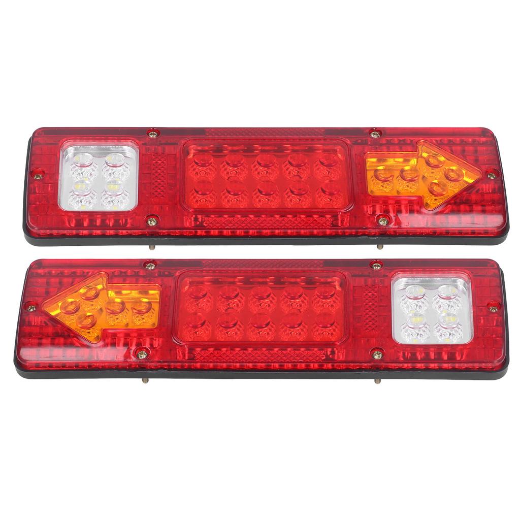 2pcs LED Taillights 12V High Brightness Universal Turn Signal Lamp for Trailer Trucks Caravans Boats Campers