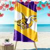 Minnesota Vikings2 Print Beach Towel, Large Soft Quick Dry Towel for Beach Camping Swimming