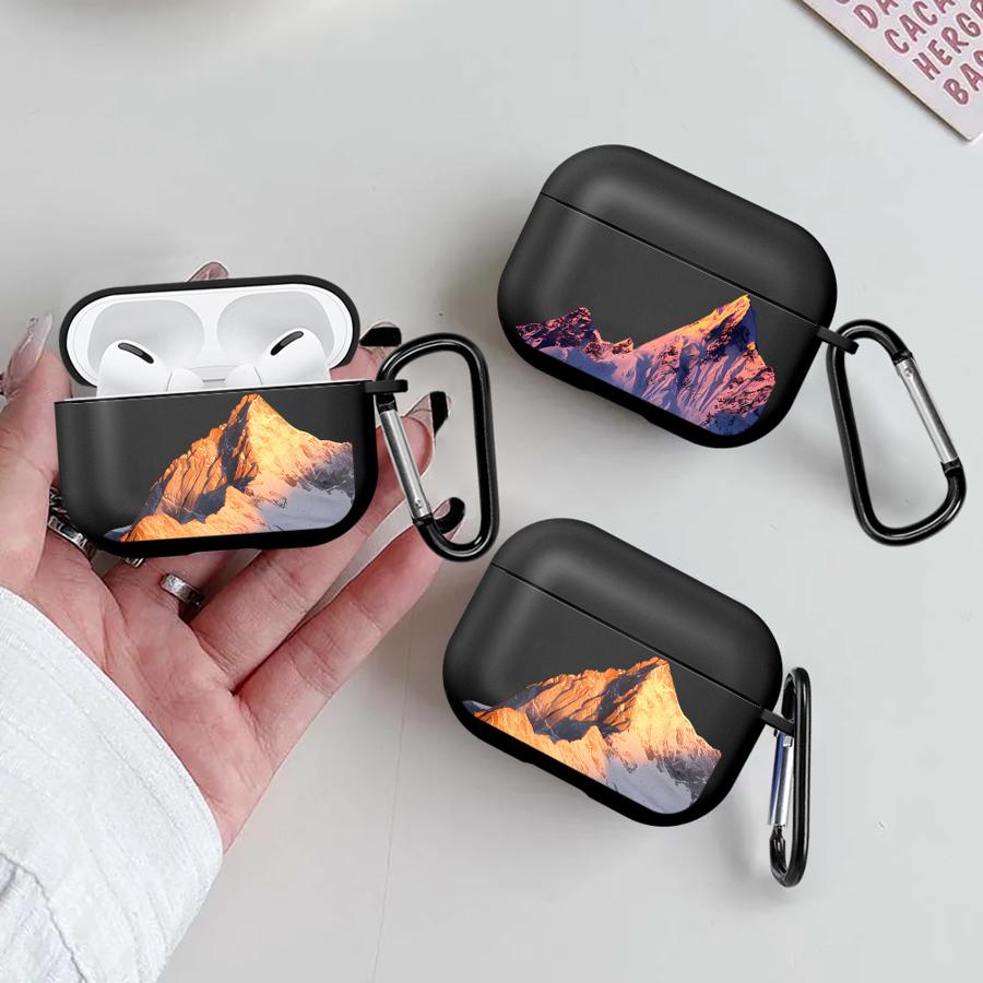Earphone Cases Cover Case For Airpods 1 Pro2 3 Pro 2 Pro3 4 Snow Mountain Range