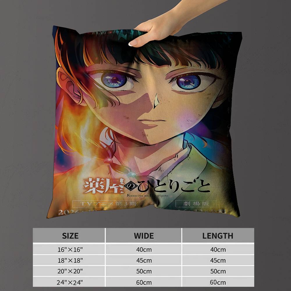 The Apothecary Diaries Anime Pillowcase Toon Gift Cushion Cover Bedroom Home Sofa Chair Seat Decor Pillow Case