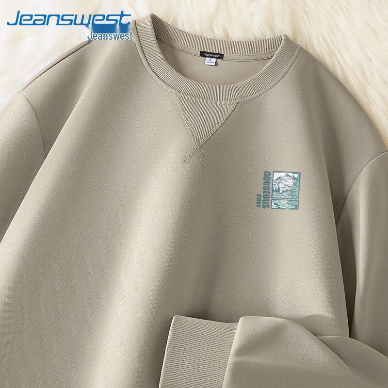 Jeanswest Men's 2025 Spring Crew Neck Sweatshirt