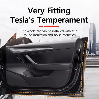 Tira de Sellado Aislante de Sonido para Coche Para Tesla Model Y/3 Reducción de Ruido Aislamiento Acústico Prevención de Polvo Tira de Sellado de Modificación