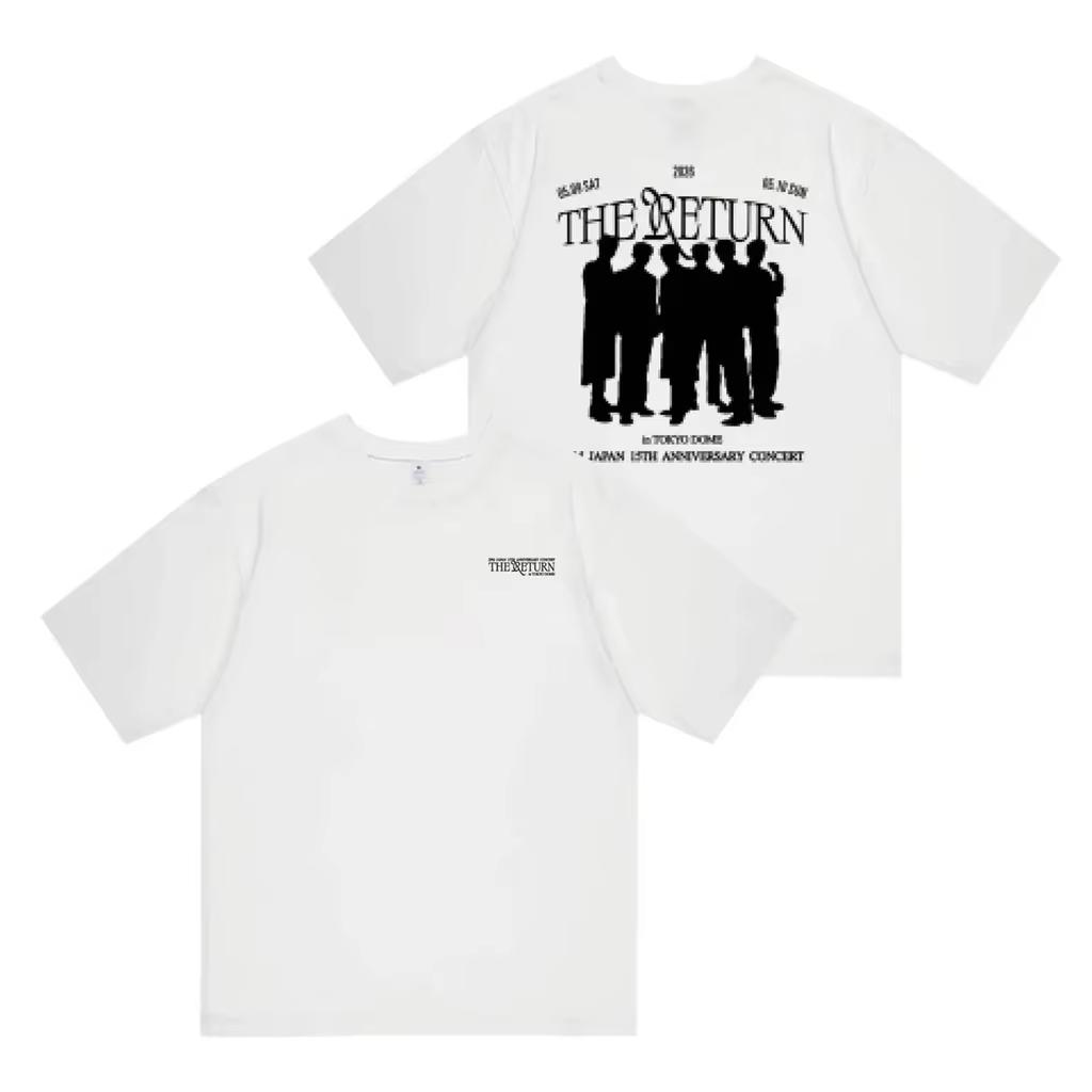 2026 Kpop Koreanischer Trend HIPHOP Stars Gleicher Stil Folge Buchstaben Druck T-Shirt Y2K Gothic Baumwolle Oversize T-Shirts Y2K Fans
