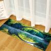 3D Digital Printing Bathroom Non-Slip Door Mat Kitchen Absorbent Strip Bedroom Floor Mat Yoga Mat Living Room Carpet