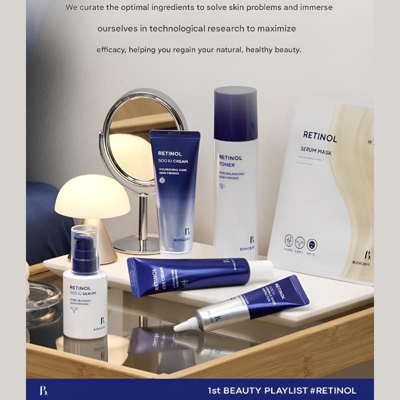 Boncept Retinol Toner 135ml / Retinol 500 IE Serum 30ml
