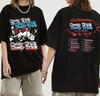 New Cheap Trick Band Concert Tour T-Shirt 2 Sided Basic Black Unisex All Sizes