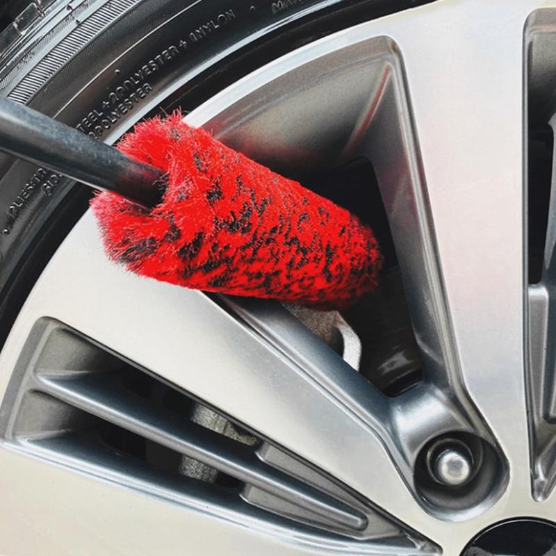 Kartáč na detailing auta Ráfky kol Pneumatiky Sedadlo Motor Sada nářadí na čištění Automyčka