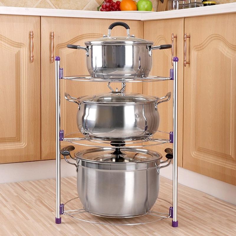 Buy Multifunction Kitchen Pot Rack Threelayer Wok Soup Pot Stainless