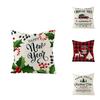 Premium Quality 18" Christmas Cushion Cover In Eco-friendly Linen For Holiday Decor