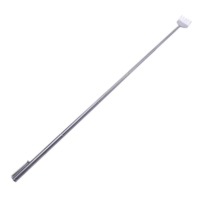 Telescopic Back Scratcher Tool Stainless Steel Silver Household Necessities Easy To Carry No Harm To Skin Retractable Scratcher