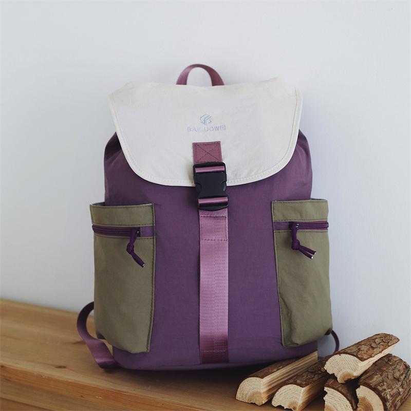 Color Block Rucksack Unisex Pendler Outdoor Reise Rucksack mit großer Kapazität