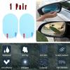 2Pcs Blue Oval Car Anti Fog Rainproof Car Rearview Mirror Protective Film 10x14.5cm Protector Film Auto Accessories Universal