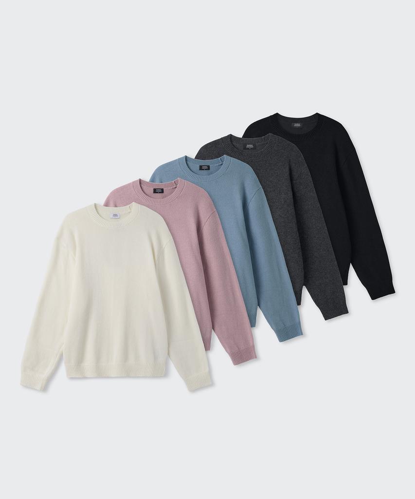 Musinsa Standard Essential Crew Neck Knit 2-Pack (Type A)