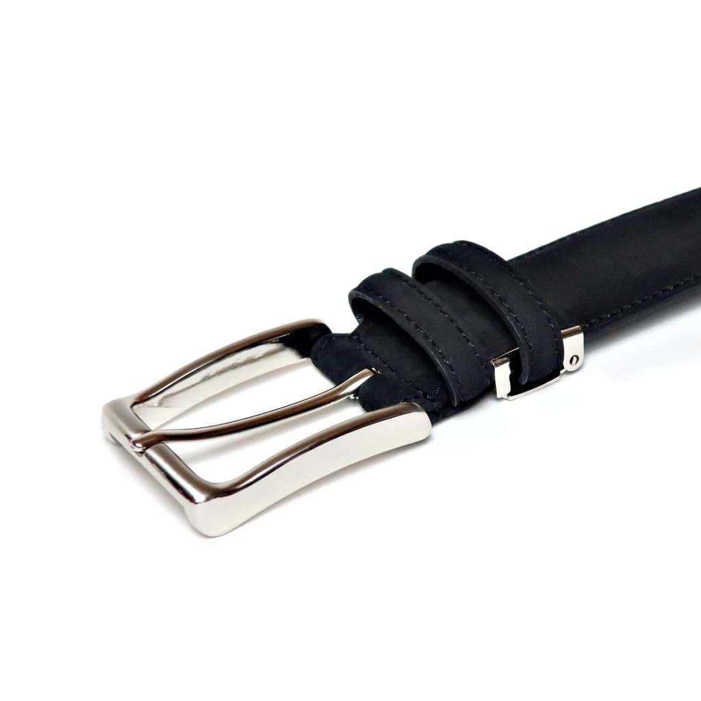 KIETH Business Schwarz Nubuk Made in Herren Gürtel, Leder, Japan, KE21228-19