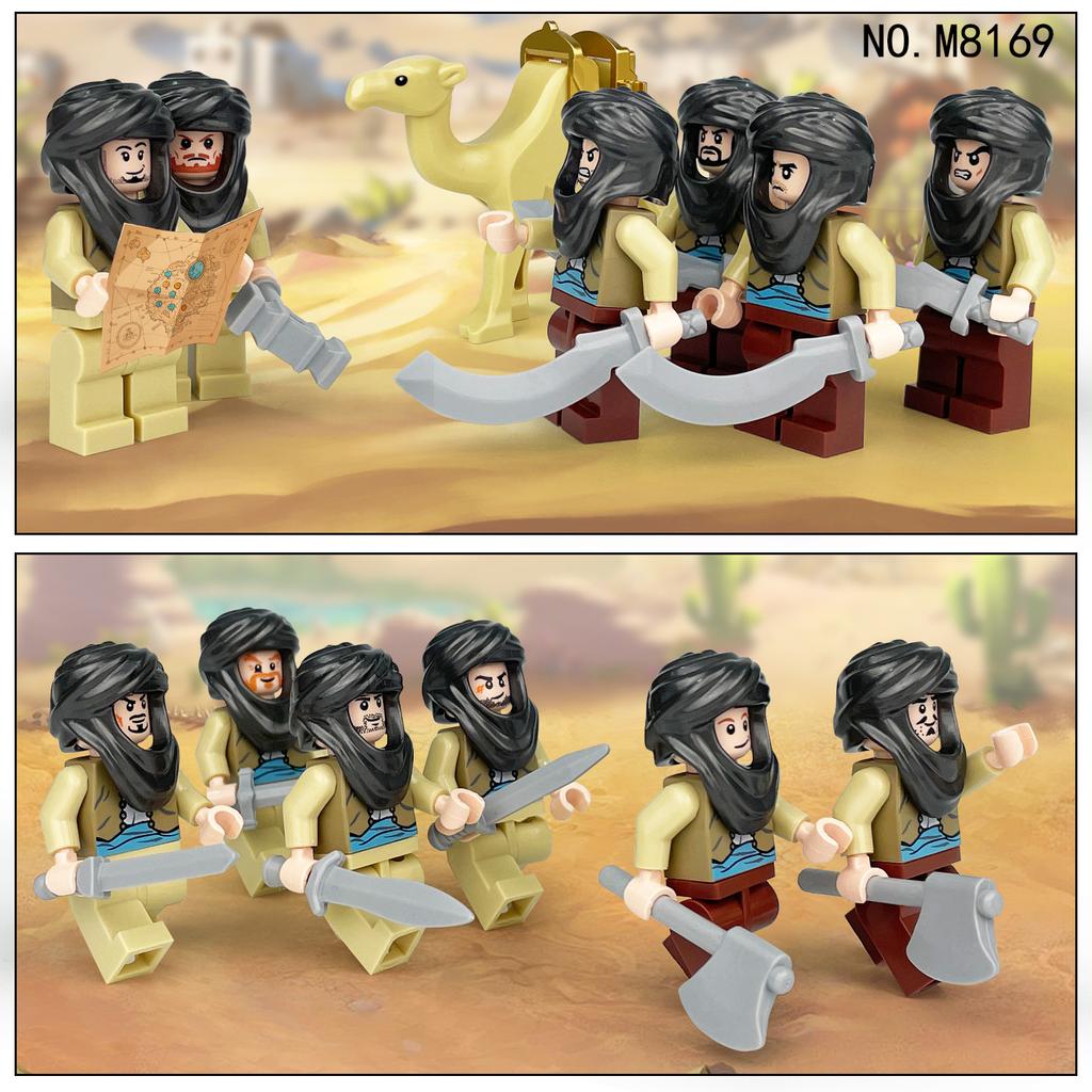 12pcs Creative Series Desert Camel Minifigure Building Block Toys