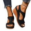 Fashion 2025 Women Wedge Sandals New Summer High Heels Fashion Open Toe Lightweight Wedges Heeled Shoes Sandalias De Mujer Plus Size 43