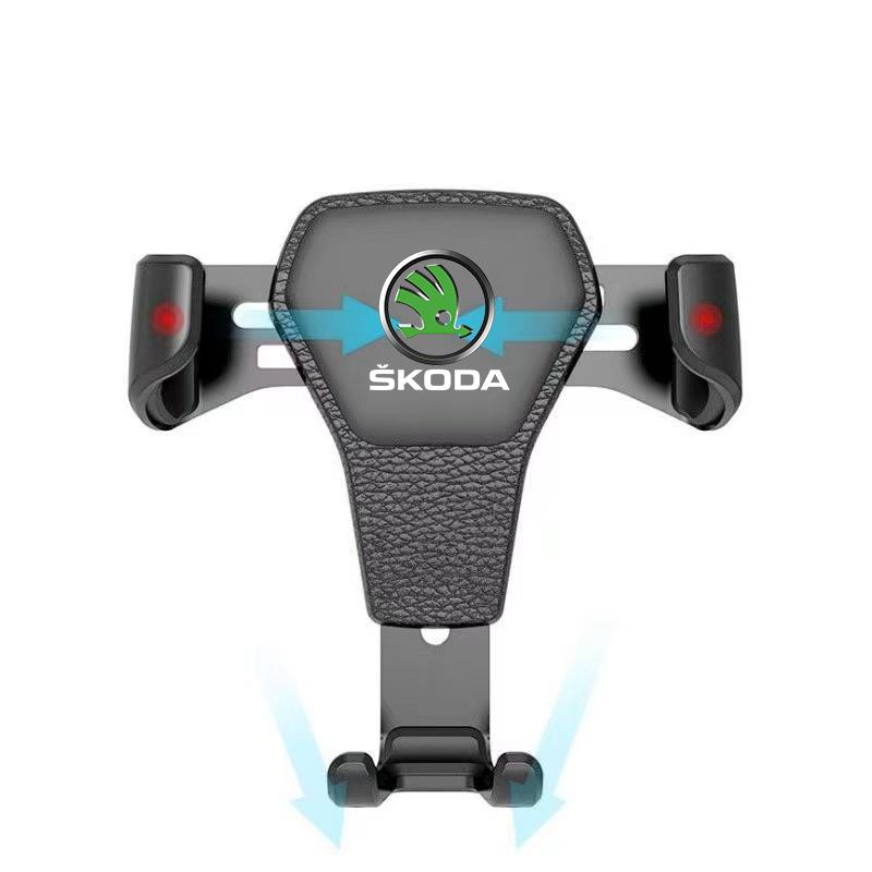 AAAJJ1 Car Phone Holder Gravity Sensing Auto Grip Universal Bracket For Skoda Octavia A5 A7 A8 Fabia Kamiq Superb Karoq Rapid Yeti