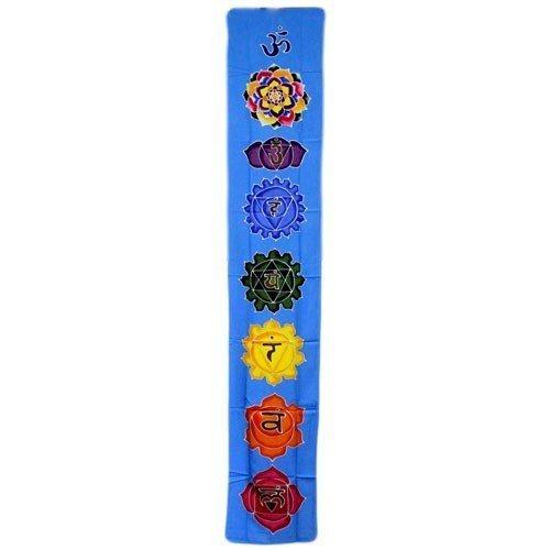 Chakra Banner Himmelblau 183x35cm