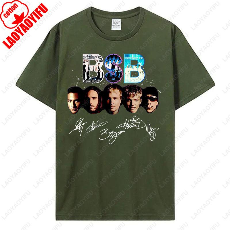 Backstreet Boys Millennium Tour Hudební Vintage Tričko Pánské Dámské Hipster Populární Vrcholy Letní Móda Streetwear Unisex Trička Dárek