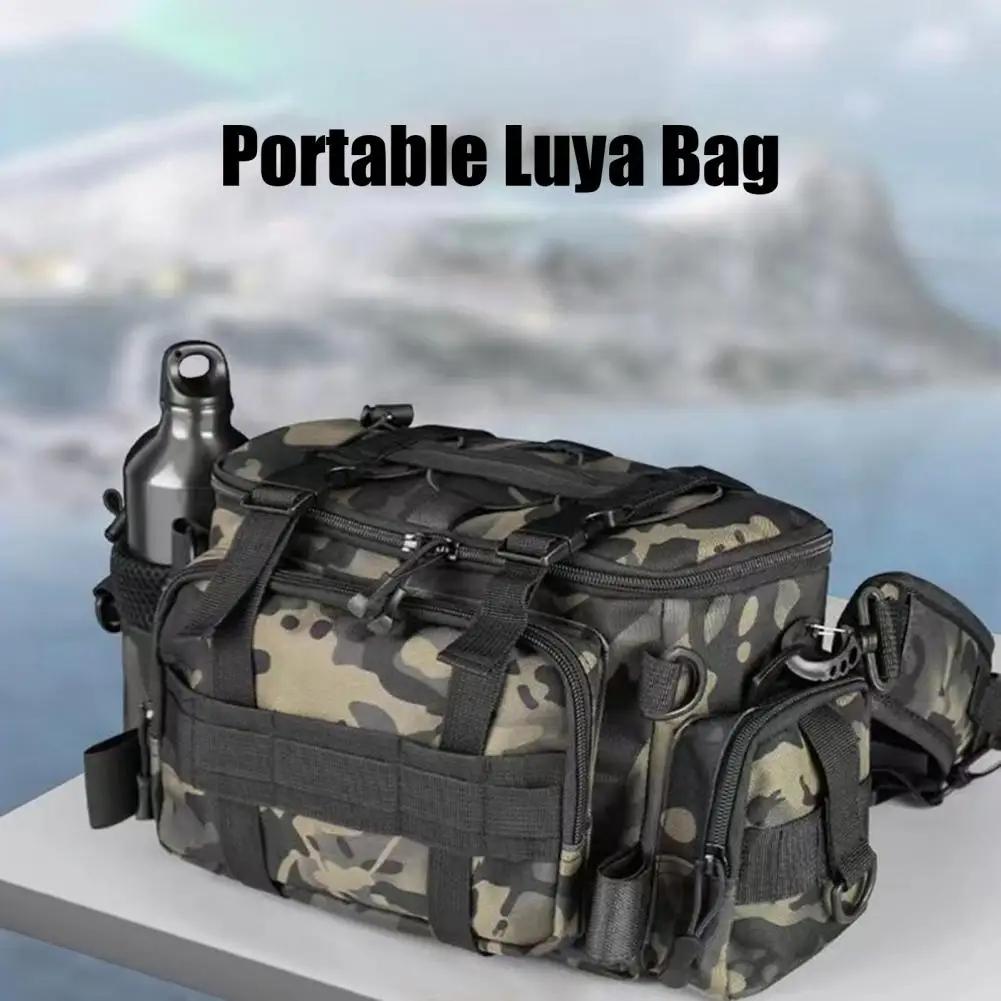 Fishing Tackle Backpack with Rod Holder - Portable Tackle Backpack for Fly Fishing Equipment & Outdoor Sports Accessories