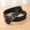 Men's Genuine Leather Belt with Automatic Buckle - Versatile Waistband for Middle-Aged and Young People