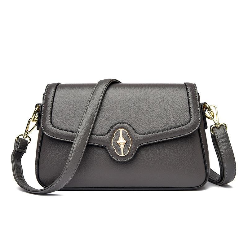 Women's bag, high-end clamshell messenger bag, light luxury temperament, single shoulder women's backpack, fashionable and simple small square bag.