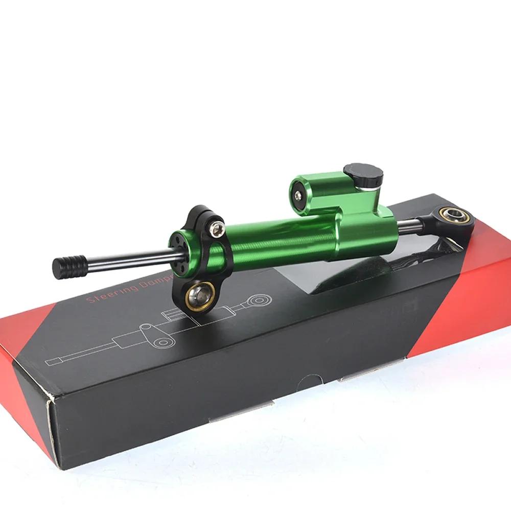 Fiber Carbon Steering Damper Stabilizer Motorcycle For Kawasaki Z900 Z 900 Dampers Mount Bracket Support Kit 2017 2021 2022 2023