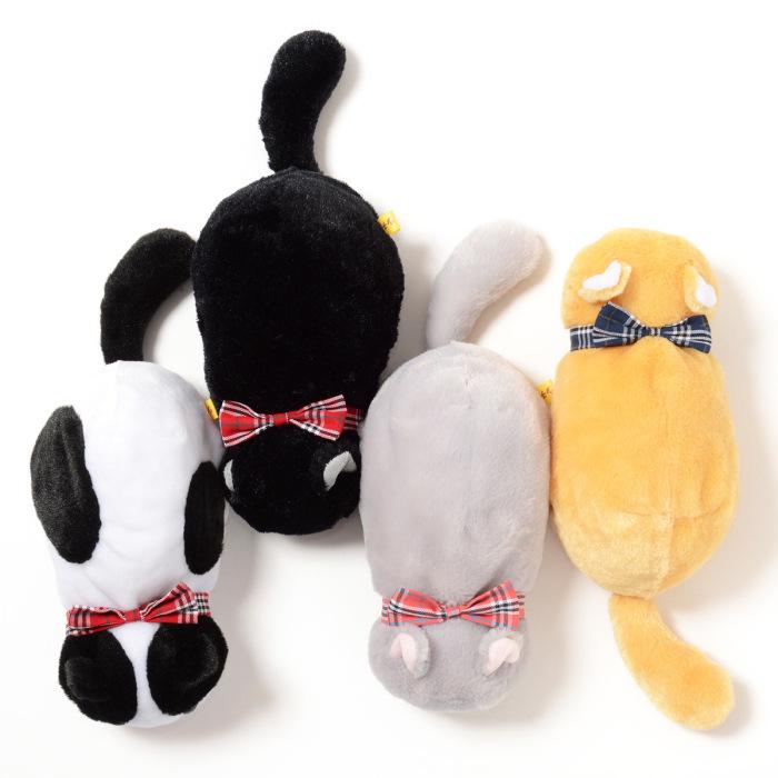 Japan Dozing Kitten Plush Pencil Case and Storage Bag